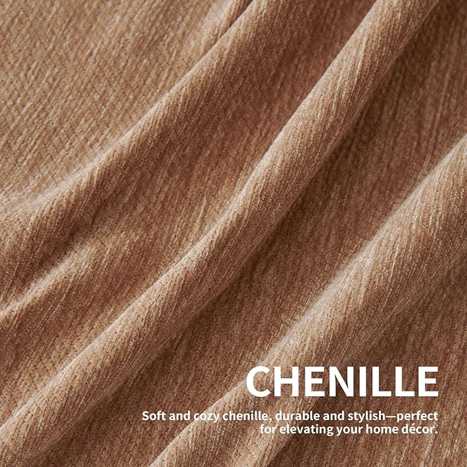 Couch Cover for Dogs, Boho Sofa Covers for 2 Cushion Couch, Chenille Sofa Slipcover for Pets Washable, L-Shape Sectional Couch Loveseat Cover Soft Throw Blankets with Tassels(71x102,Khaki)