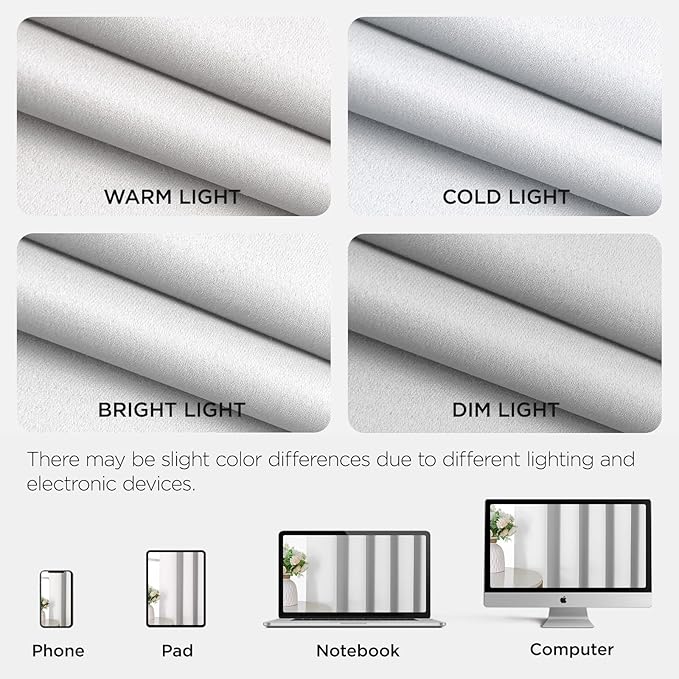 Joydeco Blackout Door Curtain for Doorway Privacy 72 Inches Long, Grommet Closet Curtain for Open Closet, Room Divider for Bedroom Living Room (Pure White 52Wx72L, 1 Panel)