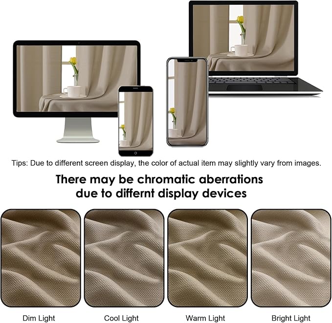 OWENIE Bob 1 PCS Camel Valances for Windows, Faux Linen Textured Kitchen Window Curtains Valance for Bedroom Living Room, Modern Soft Airy Solid Rod Pocket Bathroom Cafe Curtain, 60Wx14L Inch