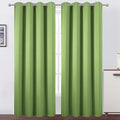 LEMOMO Light Green Thermal Blackout Curtains/52 x 95 Inch/Set of 2 Panels Room Darkening Curtains for Bedroom
