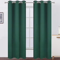 LEMOMO Dark Green Thermal Blackout Curtains/38 x 84 Inch/Set of 2 Panels Room Darkening Curtains for Bedroom