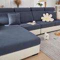 Sofa Covers Couch Covers for Sofa Pet Friendly Couch Cushion Covers Universal Sofa Covers Washable Stretch Slipcovers for Sectional Sofa (Texture Metal Gray, 3 Seats + Chaise Cover)