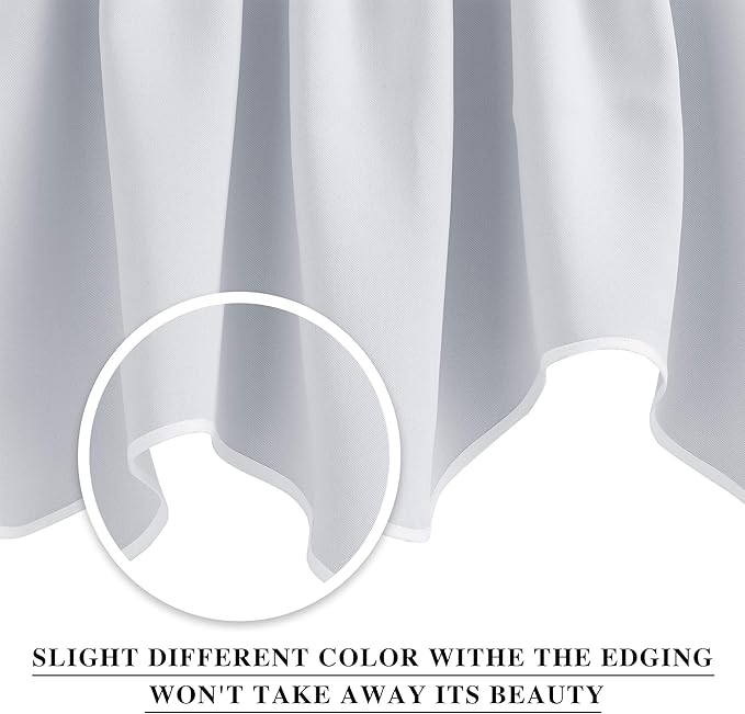NICETOWN Blackout Valances for Windows, Farmhouse Style Rod Pocket Thermal Insulated Window Treatment Tiers Solid Short Curtain for Small Window Bedroom, 42 x 18 Inches 1 Pair, Greyish White