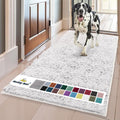 Muddy Mat® | Super Absorbent Door Mat Indoor, Microfiber Quick Dry Chenille Entryway Rug, Non-Slip Front Door Mat, Indoor Mats for Entryway, Machine Washable Pet Rug,-White Runner 59"X24"