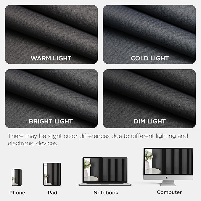 Joydeco Blackout Door Curtain for Doorway Privacy 78 Inches Long, Grommet Closet Curtain for Open Closet, Room Divider for Bedroom Living Room (Grey, 40Wx78L, 1 Panel)