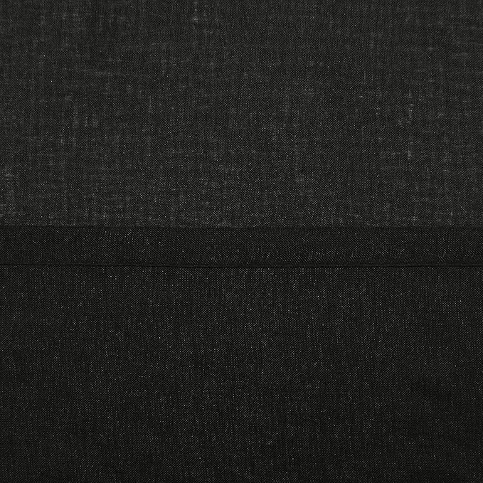 DWCN Black Sheer Curtains for Kitchen Windows - Rod Pocket Semi Transparent Voile Tier Curtains for Bedroom, Living Room, Farmhouse, 36 x 36 inches Long, Set of 2 Panels