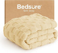 Bedsure GentleSoft Yellow Throw Blanket for Couch - Checkered Fleece Blankets Gifts for Kids Girls, Cute Soft Cozy Throw for Bedroom Home Decor Gifts, 50x60 Inches