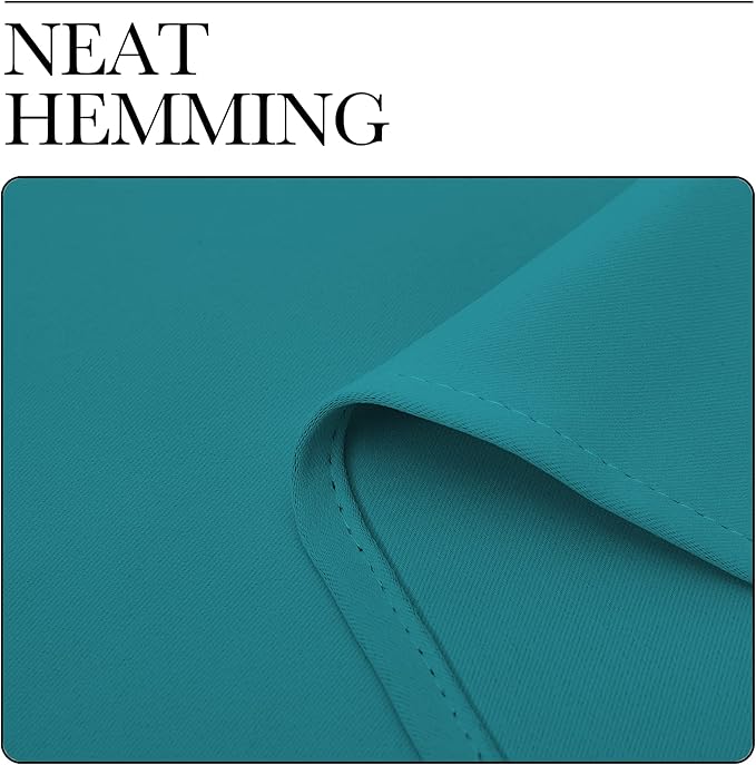 NICETOWN Room Darkening Curtains 84 inch Length 2 Panels, Thermal Insulated Grommet Blackout Curtains for Modern Casual Elegant Bedroom Kids Room Theme Decoration (Peacock Teal, 2 Pieces, W34)