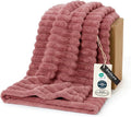Bedsure GentleSoft Dusty Pink Fleece Twin Blanket for Couch - Cozy Soft Blankets for Women, Cute Small Throws for Girls, 60x80 Inches
