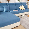 Sofa Covers Couch Covers for Sofa Pet Friendly Couch Cushion Covers Universal Sofa Covers Washable Stretch Slipcovers for Sectional Sofa (Texture Blue,Headrest Cover)