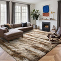 9x12 Ft Extra Large Shag Rugs for Living Room, Ultra Soft Fluffy Furry Area Rugs for Bedroom Indoor Floor, Aesthetic Carpet for Kids Home Decor (Khaki)