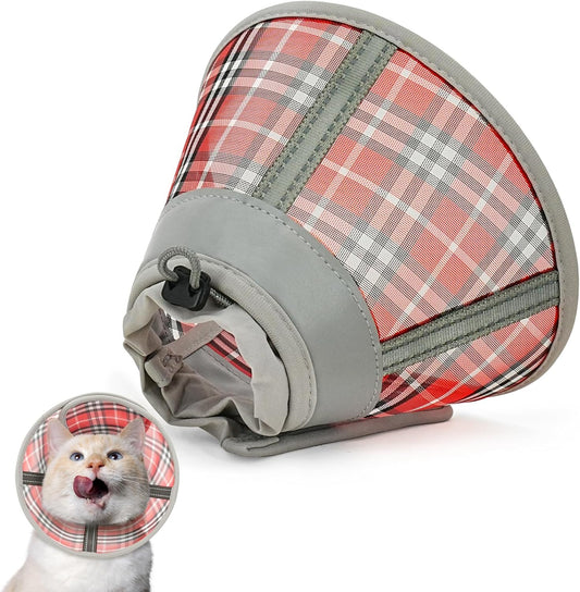 Cat Cone Collar Soft, Cat Recovery Collar for Large Medium Small Cats Kittens, Kitten Cone Alternative After Surgery