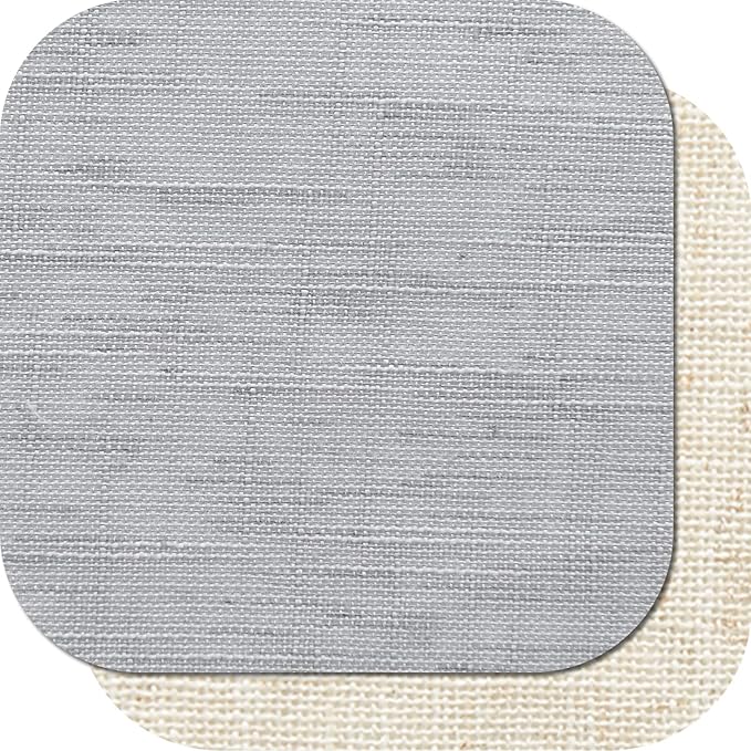 jinchan Linen Valance for Farmhouse Living Room Windows 16 Inch Gray Slubbed Crossed Double Layer Window Valance Light Filtering Rustic Country Overlay Rod Pocket 1 Panel Grey
