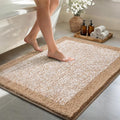 48x32 Large Bathroom Rugs Washable Non Slip, Beige Bath Mat for Bathroom Floor Tub, Soft Absorbent Quick Dry Mats for Shower, Bathtub,Home Decor