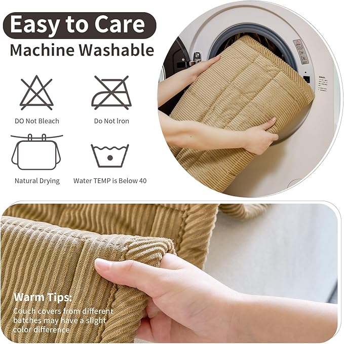 Couch Covers for Dogs Washable, Non Slip Couch Covers for Loveseat Sofa Pet Friendly, Soft Fuzzy Sofa Covers for Pet, Dog Couch Cover Furniture Protector(1PC,Light Brown,27.6"x59.1")