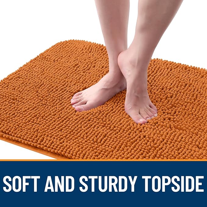 OLANLY Dog Door Mat for Muddy Paws 59x24, Absorbs Moisture and Dirt, Absorbent Non-Slip Washable Doormat, Quick Dry Chenille Mud Mat for Dogs, Entry Indoor Entryway Carpet for Inside Floor, Clay