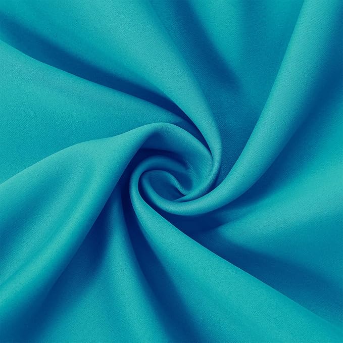 LEMOMO Teal Thermal Blackout Curtains/52 x 95 Inch/Set of 2 Panels Room Darkening Curtains for Bedroom