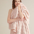 Bedsure GentleSoft Twin Blanket for Bed Light Pink - Super Soft Cozy Blankets for Kids Girls, Cute Fuzzy Fleece Throws for Bedroom Couch, 60x80 Inches