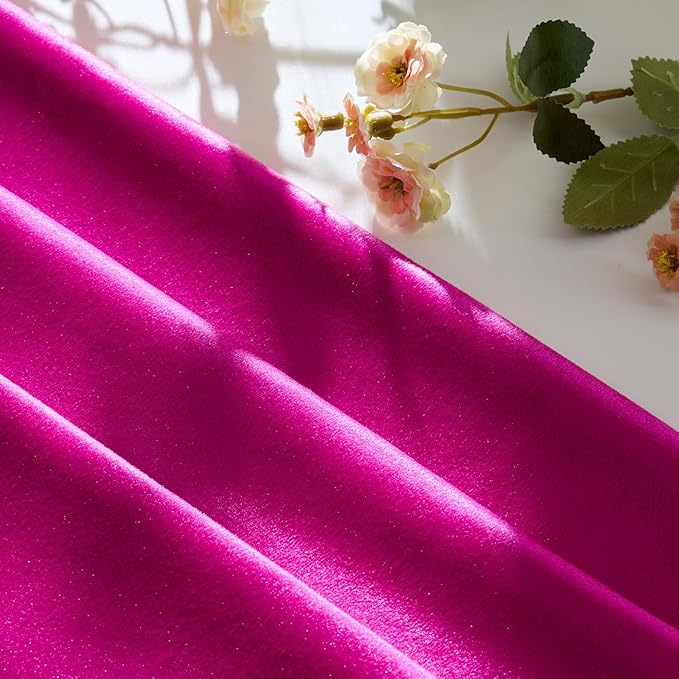 GIGIZAZA Pillow Covers 20x20 Velvet Decorative Pillows Sofa Couch Throw Pillow Covers Hot Pink Pack of 2 Cushion Covers