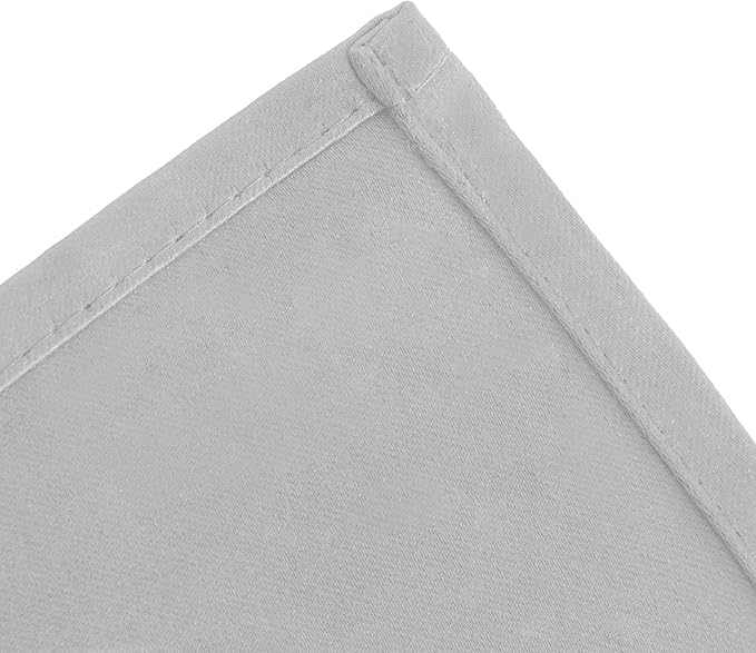 LEMOMO Light Grey Thermal Blackout Curtains/42 x 72 Inch/Set of 2 Panels Room Darkening Curtains for Bedroom