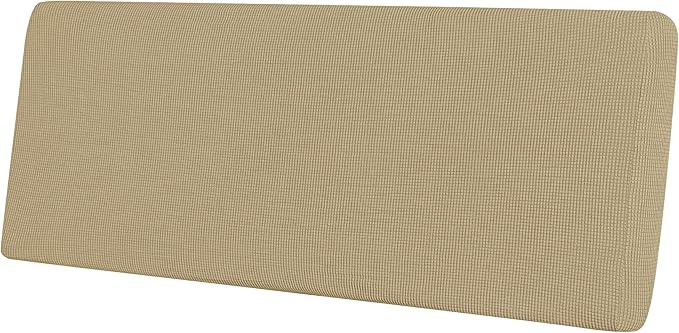 Easy-Going Stretch Cushion Cover Sofa Cushion Furniture Protector Sofa Seat Sofa slipcover Sofa Cover Soft Flexibility with Elastic Bottom(Oversized Sofa Cushion, Beige)