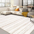 Nakagishi Area Rug Living Room Rugs: 8x10 Large Soft Machine Washable Boho Moroccan FarmNeutral Stain Resistant Indoor Floor Carpet for Bedroom Under Dining Table Home Office Decor-Cream Brown