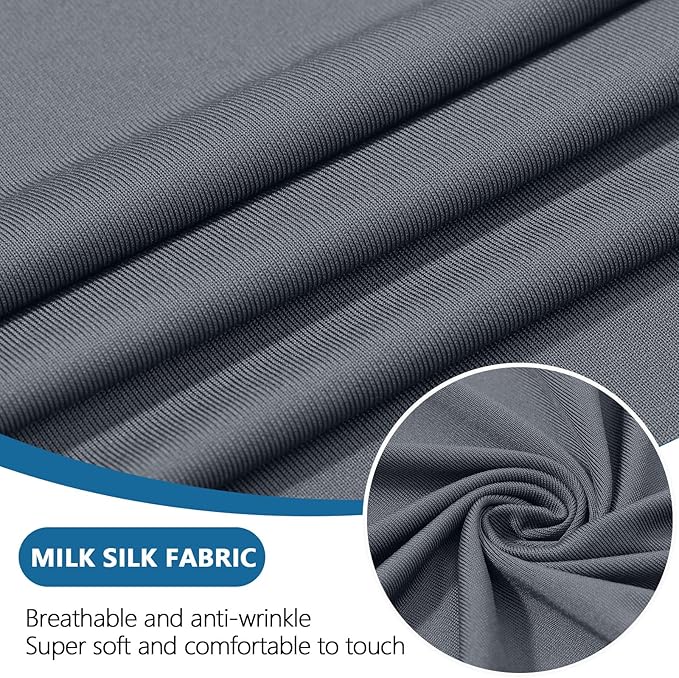 hyha Milk Silk Couch Cushion Covers, Soft Magic Sofa Covers Washable for Cushion Couch, Stretch Sectional Outdoor Cushion Covers for Patio Furniture with Elastic Bottom(Small, Dark Gray)