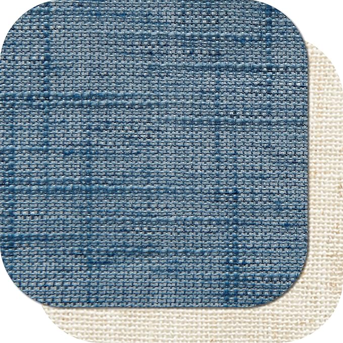 jinchan Linen Valance for Farmhouse Living Room Windows 16 Inch Slubbed Crossed Double Layer Window Valance Light Filtering Rustic Country Overlay Rod Pocket 1 Panel Navy Blue