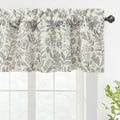DriftAway Julia Lined Valance Double Layer Thermal Insulated Room Darkening Blackout Valances 3 Inch Rod Pocket Window Valance for Bathroom Living Room 52 Inch by 14 Inch Linen Gray