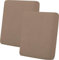 Easy-Going Stretch Individual Loveseat Couch Cushion Cover Sofa Cushion Furniture Protector Sofa slipcover Soft Flexibility with Elastic Bottom (2-Piece Loveseat Cushion Cover, Camel)