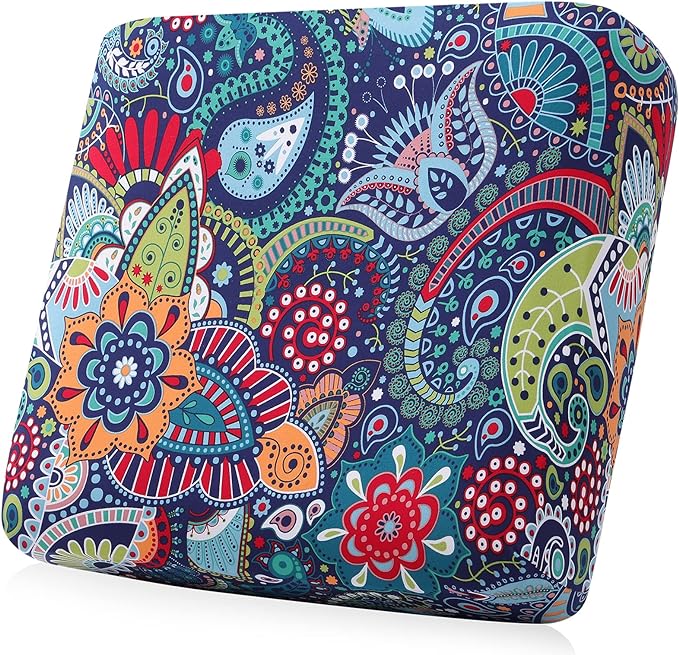 Smiry Printed Couch Cushion Covers, Stretch Soft Couch Covers for Sofa, Washable Non-Slip Sofa Slipcover Furniture Protector for Indoor and Outdoor (Backrest M, Blue Green)