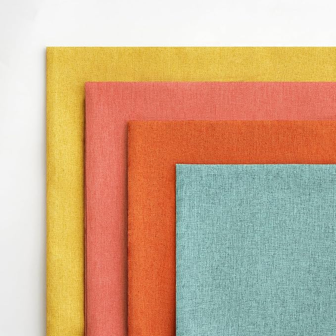 MIULEE Pack of 4 Decorative Outdoor Throw Pillow Covers Linen Waterproof Pillow Covers Farmhouse Cushion Cases for Patio Garden Tent Balcony Couch Sofa 16x16 inch Orange Teal