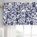 DriftAway Julia Lined Valance Double Layer Thermal Insulated Room Darkening Blackout Valances 3 Inch Rod Pocket Window Valance for Bathroom Living Room 52 Inch by 18 Inch Navy
