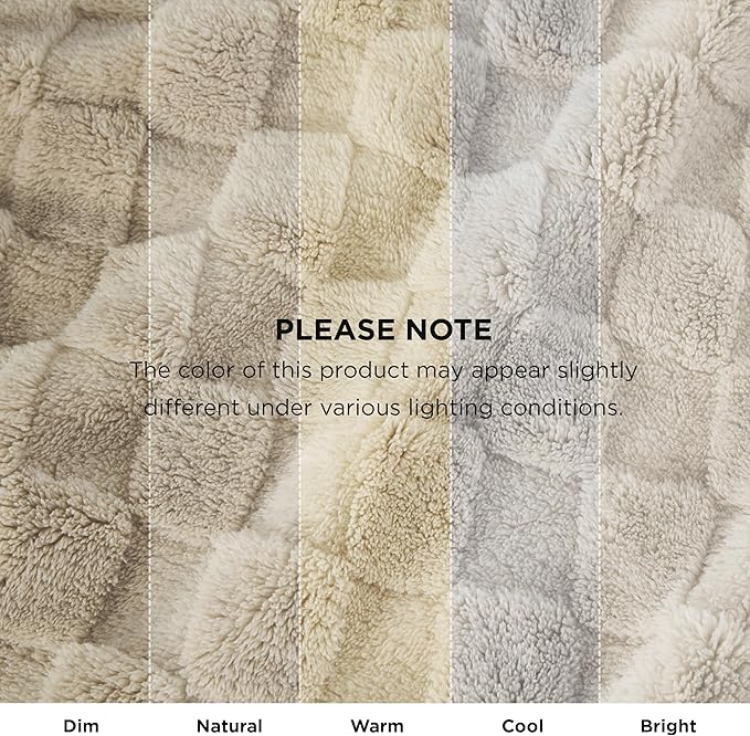 Bedsure GentleSoft Throw Blanket for Couch - Super Soft Cozy Blankets Gifts for Kids Girls, Cute Small Fleece Throws for Bedroom Home Decor, Neutral, 50x70 Inches