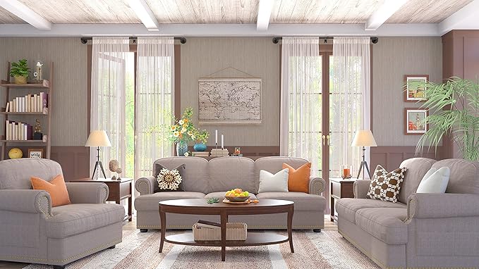 Industrial Curtain Rods for Windows 48 to 84 Inches, Blackout Wrap Around Curtain Rod, for Indoor and Outdoor, 7/8 Inch Diameter, 65 to 105 Inches, Black