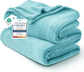 Bedsure GentleSoft Fleece King Size Blankets for Bed River Blue - Soft Lightweight Plush Cozy Fuzzy Luxury Microfiber, 108x90 inches