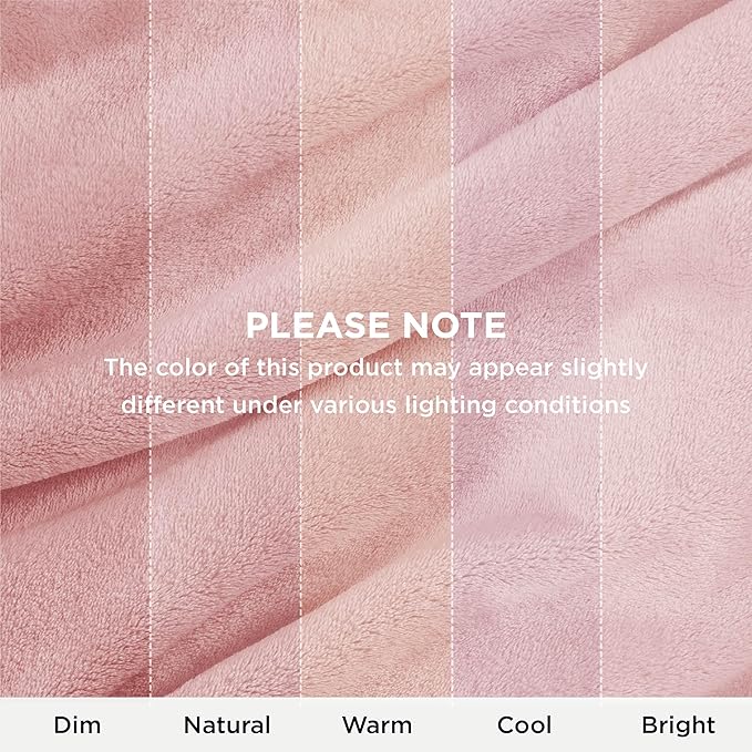 Bedsure GentleSoft Bedding Fleece Blanket for Girls and Boys - Soft Cozy Cute Small Throw Blankets for Travel, 43x55 Inches, Pink