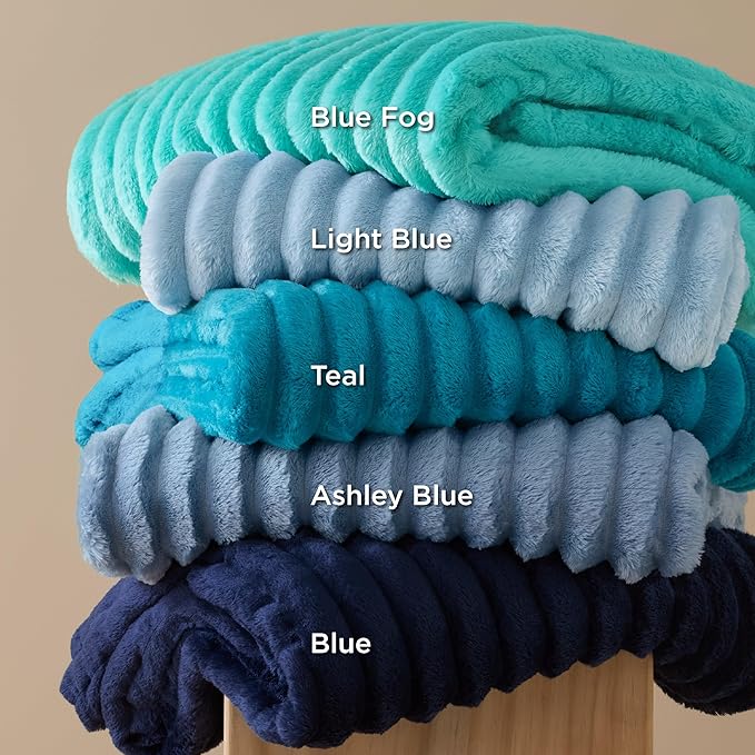Bedsure GentleSoft Teal California King Size Blanket for Couch - Cozy Soft Blankets for Women, Cute Small Fleece Throws for Girls, Birthday Gifts for Women, 102x96 Inches
