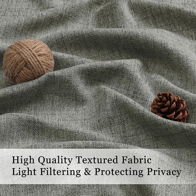 OWENIE Dark Grey Valances for Windows 1 Pcs, Light Filtering Textured Farmhouse Short Small Valance Curtains for Bathroom Basement Living Room Bedroom, Rod Pocket Half Curtains Over Sink, 52" Wx14 L