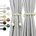 Curtain Tiebacks Outdoor Elegant Decorative Tie Backs Modern Rope Tiebacks for Drapes Window Curtain Holdbacks for Draperies (Cream, 4)