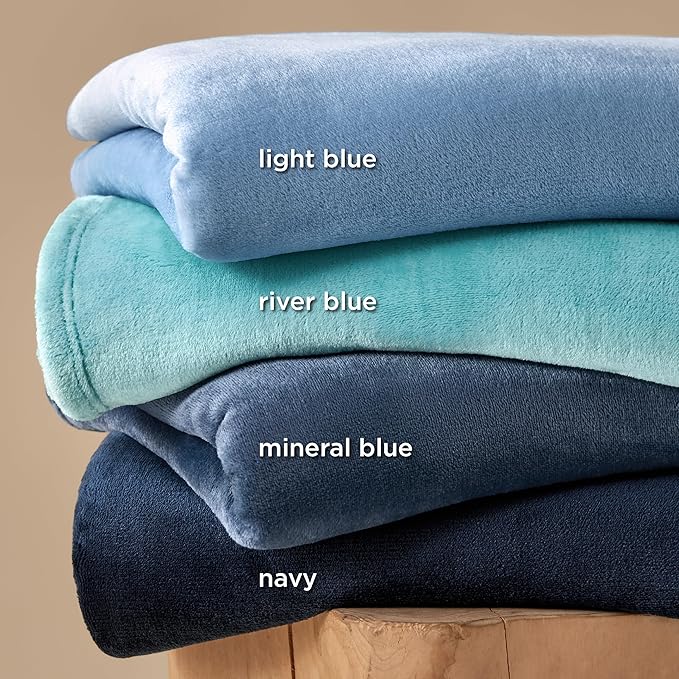 Bedsure GentleSoft Fleece King Size Blankets for Bed Light Blue - Soft Lightweight Plush Cozy Fuzzy Luxury Microfiber, 108x90 inches