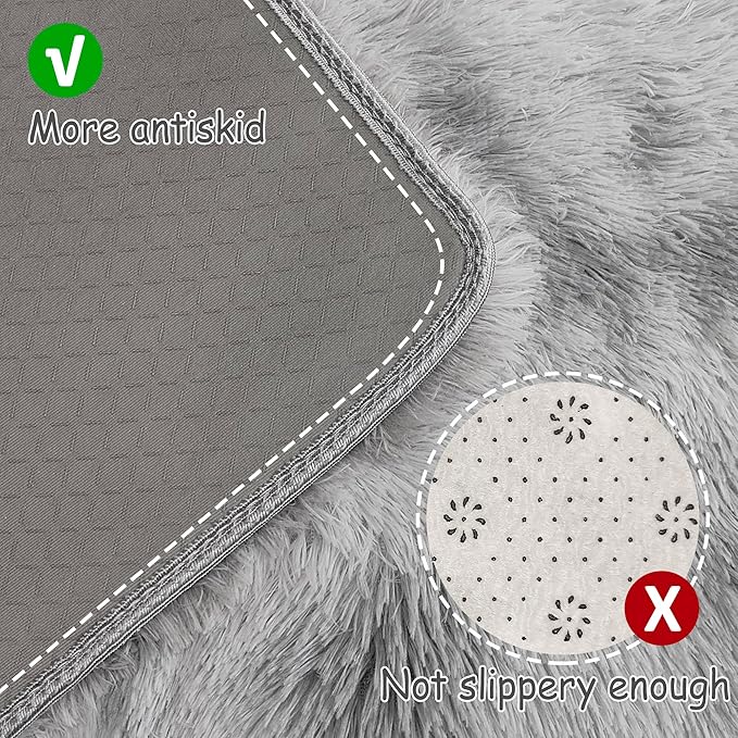 Small Area Rug for Bedroom 3x5ft Mini Tie Dye Grey Fluffy Rug Mat Bedside Throw Rug for Kids Room Boys Teens Nursery Baby Dorm Living Room Home Decor for Modern Floor Rug