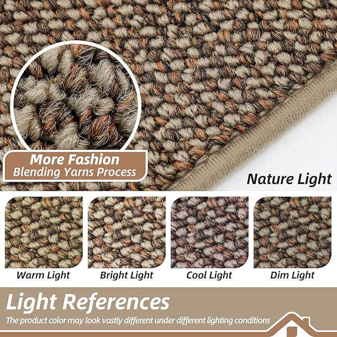 BEQHAUSE Kitchen Rugs and Mats 2PCS, Non-Slip Kitchen Mats for Floor, Absorbent and Stain Resistant Kitchen Runner, Machine Washable Rugs for Kitchen, Laundry & Sink, 24"x36"+24"x60", Taupe