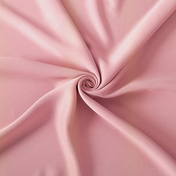 LEMOMO Pink Blackout Curtains 34 x 63 Inch Length/Set of 2 Curtain Panels/Thermal Insulated Room Darkening Blackout Curtains for Bedroom