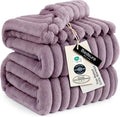 Bedsure GentleSoft Light Purple Fleece Blanket for Couch - Cozy Soft Blankets for Women, Cute Small Throws for Girls, 108x90 Inches