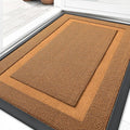 OLANLY Front Door Mat Indoor Outdoor Entrance, Waterproof All-Season, All-Weather Doormat, Sturdy Natural Rubber, Low Profile, Easy Clean Patio Porch Entryway Mat, 29.5x17, Tangerine Orange