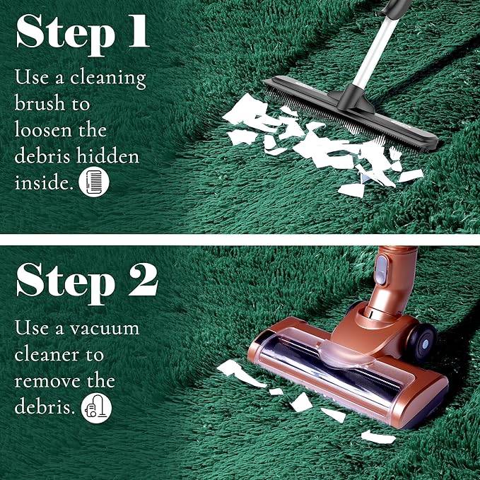 ONASAR Dark Green Round Area Rugs 6ft, Ultra Soft Bedroom Circle Rug for Kids Girls Teen Room, Furry Plush Shaggy Carpet Floor Mat for Baby Nursery Living Room Playroom Dorm Home Decor