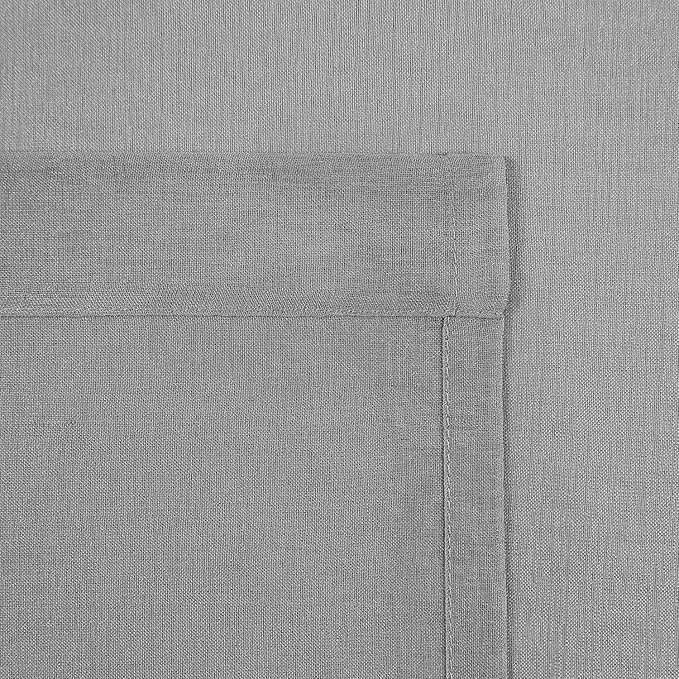 DWCN Grey Sheer Curtains Semi Transparent Voile Rod Pocket Curtains for Bedroom and Living Room, 60 x 96 inches Long, Set of 2 Panels