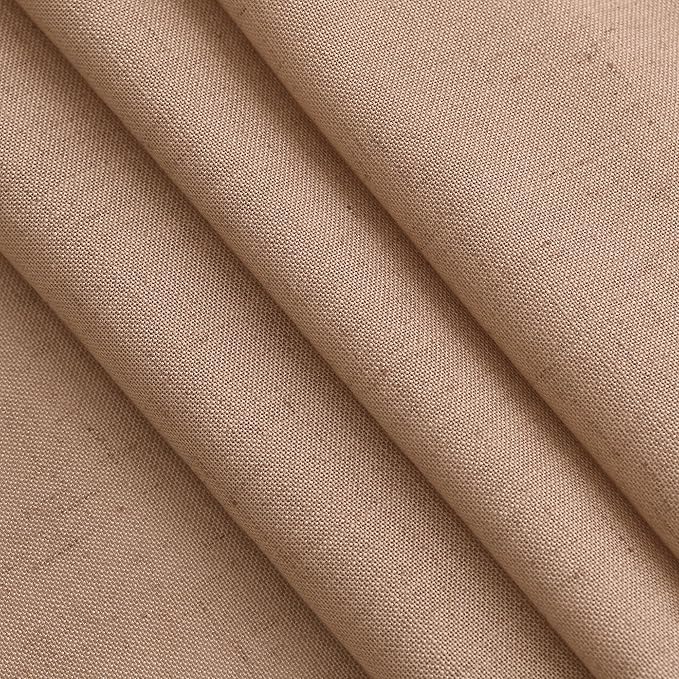 Extra Long Peach Linen Curtains 120 Inch for Girl Kids Bedroom 2 Panels Set Rod Pocket Back Tab Light Filtering Semi Sheer Soft Drapes Privacy High Ceiling Drapes Farmhouse Dinner Room 52x120