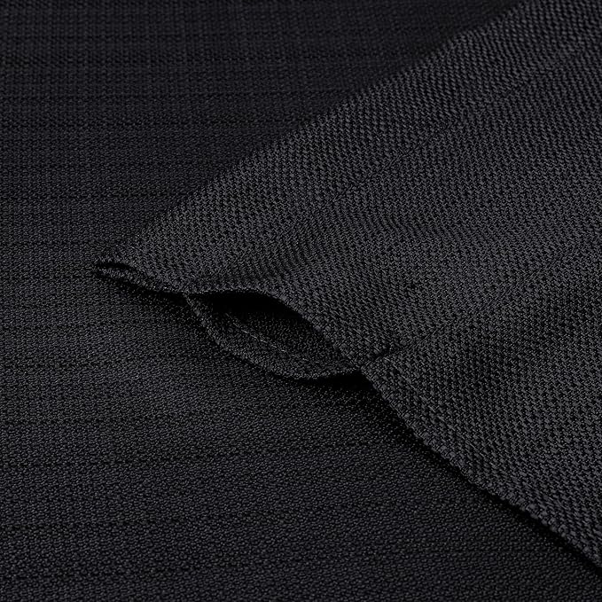 Chyhomenyc Black Short Curtain Valance for Windows, Faux Linen Textured Half Window Curtains, Burlap Solid Topper Small Curtain Valance for Bathroom Laundry Basement, 60Wx18L Inch, 1 Piece